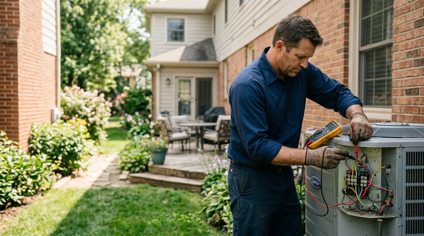 HVAC technician working near Valparaiso, FL